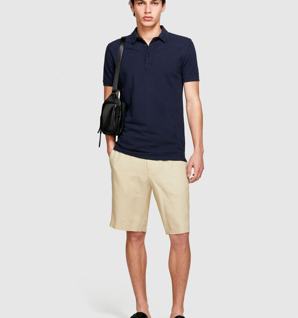 Slim fit polo - men's polos - Dark Blue | Sisley image number 1